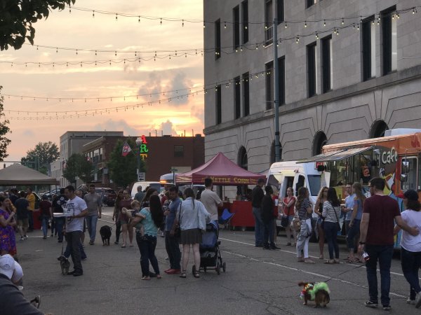 First friday in downtown canton arts district