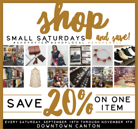 Shop Small Saturdays and SAVE in Downtown Canton